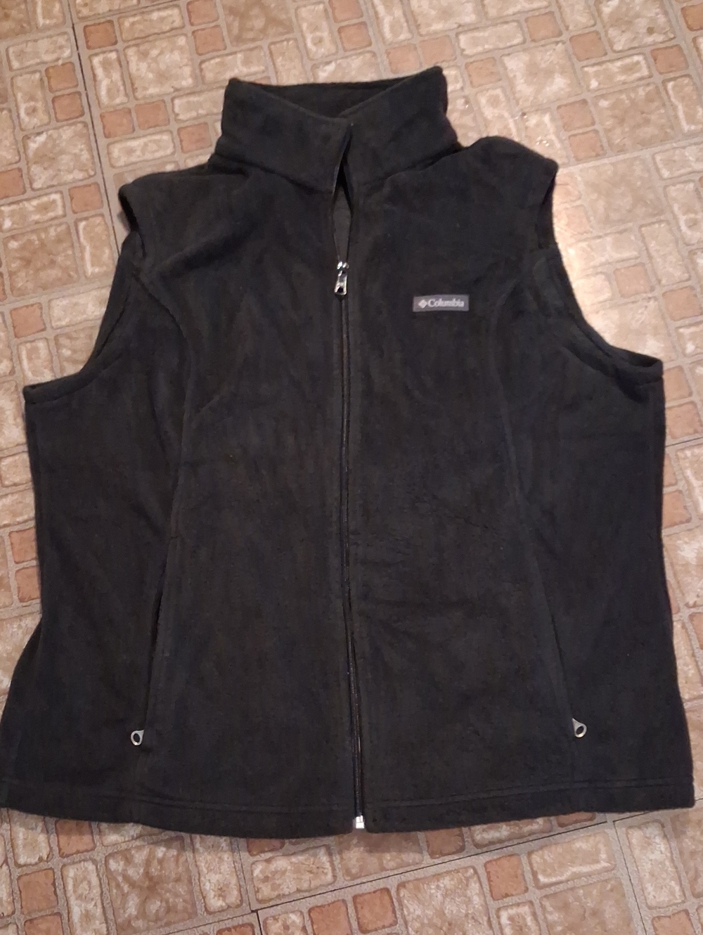 Columbia Black Women's Full‑Zip Fleece Vest